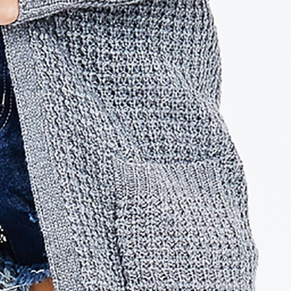 GRAY KNIT CARDIGAN - Picture 2 of 4